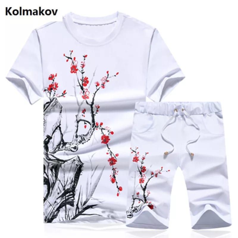 T-shirt and pant set - flowers